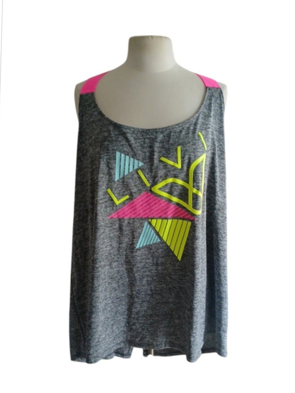 Livi Active Graphic Split Back Tank Top